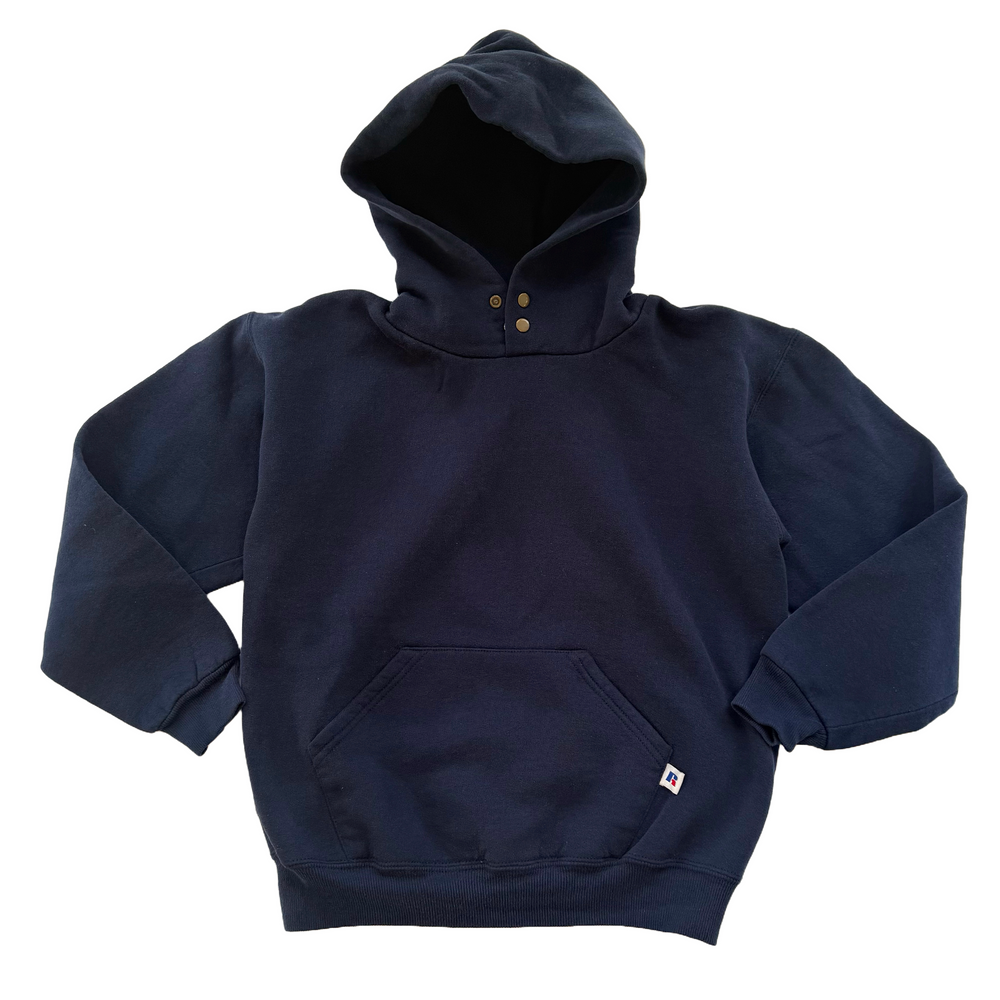 Russell Athletic Double-Snap Button Hoodie - Size M