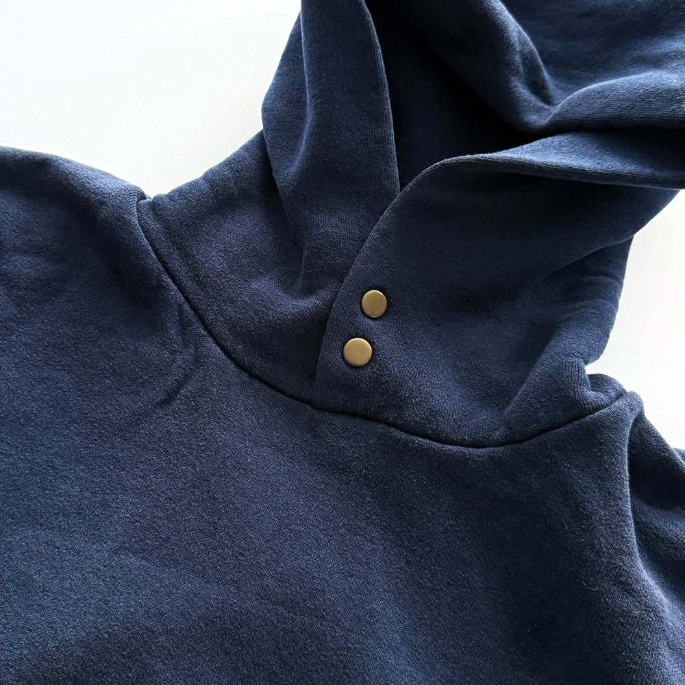 Russell Athletic Double-Snap Button Hoodie - Size M