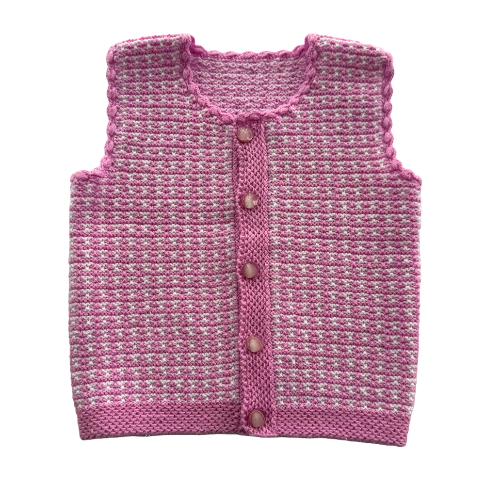 Purple-ish PInk Button Down Vest - Size 2/3