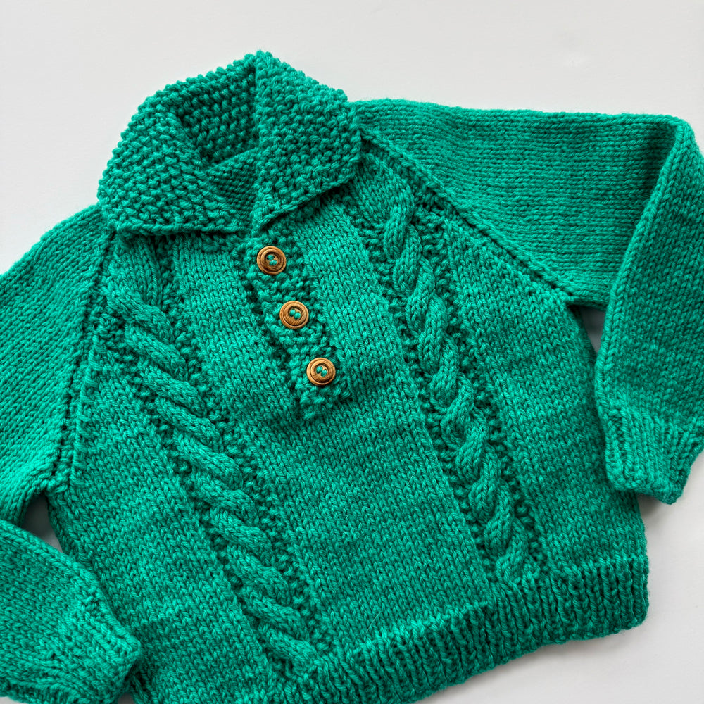 Knit Collar Sweater - Size 4/5