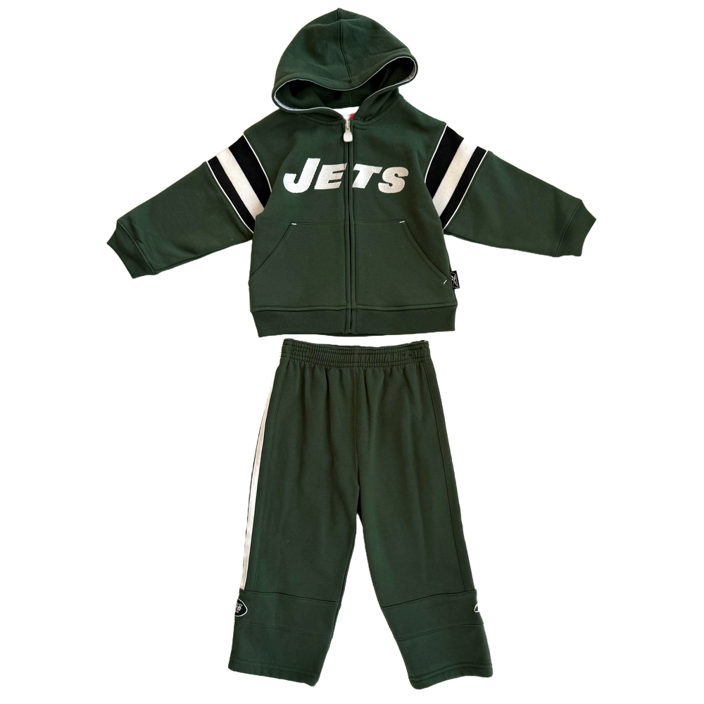 NY Jets Zip Up Hoodie & Sweatpants - Size 24M