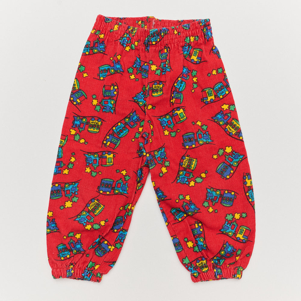Trains AOP Corduroy Pants - Size 24M