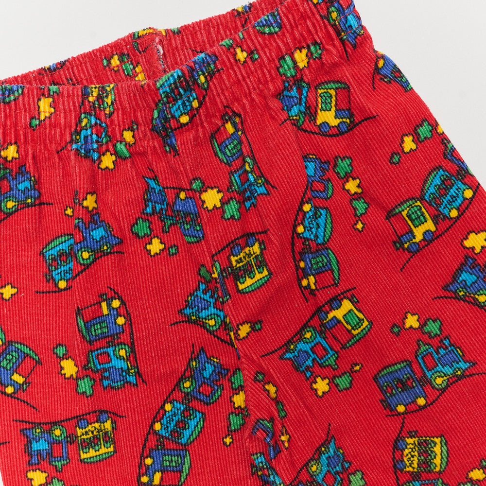 Trains AOP Corduroy Pants - Size 24M