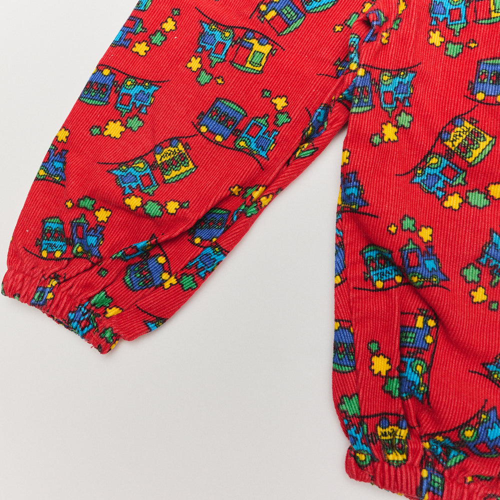 Trains AOP Corduroy Pants - Size 24M