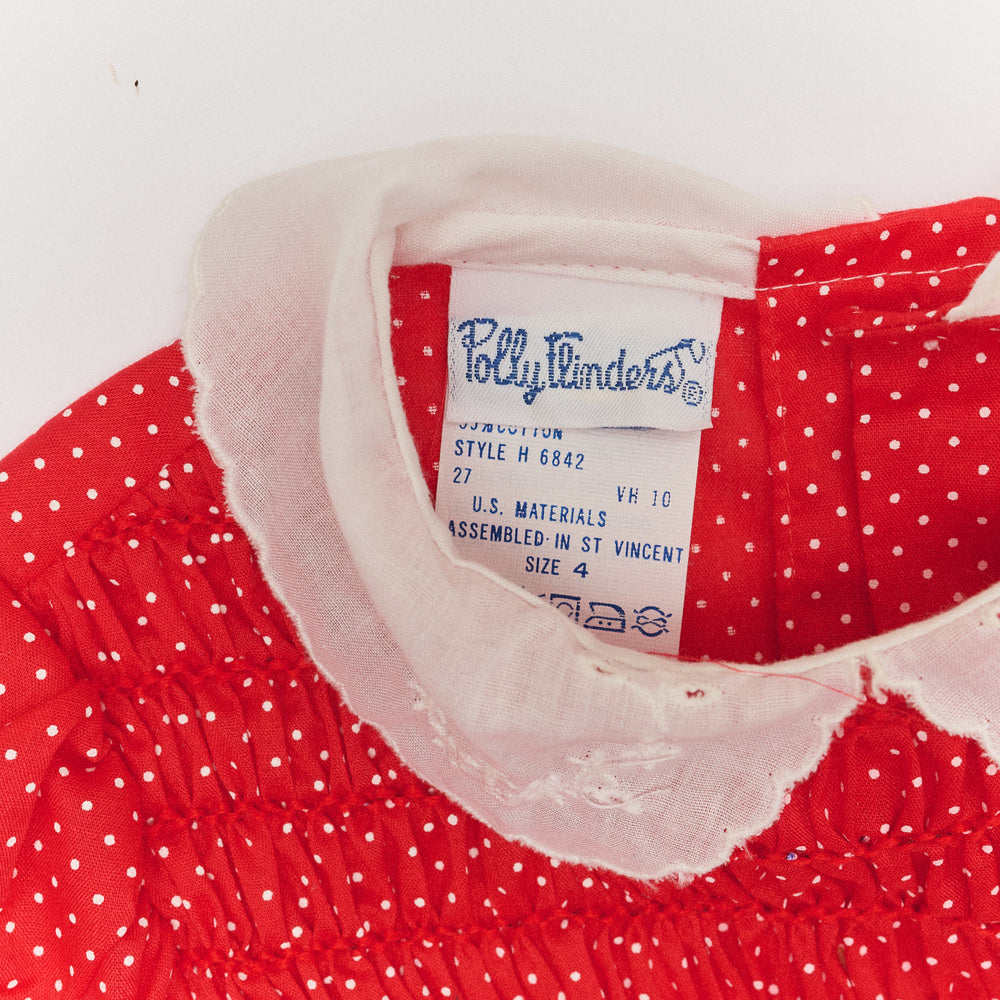 Polly Finders Polka Dot Dress - Size 4