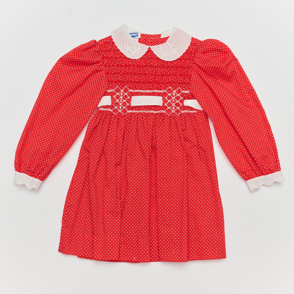 Polly Finders Polka Dot Dress - Size 4