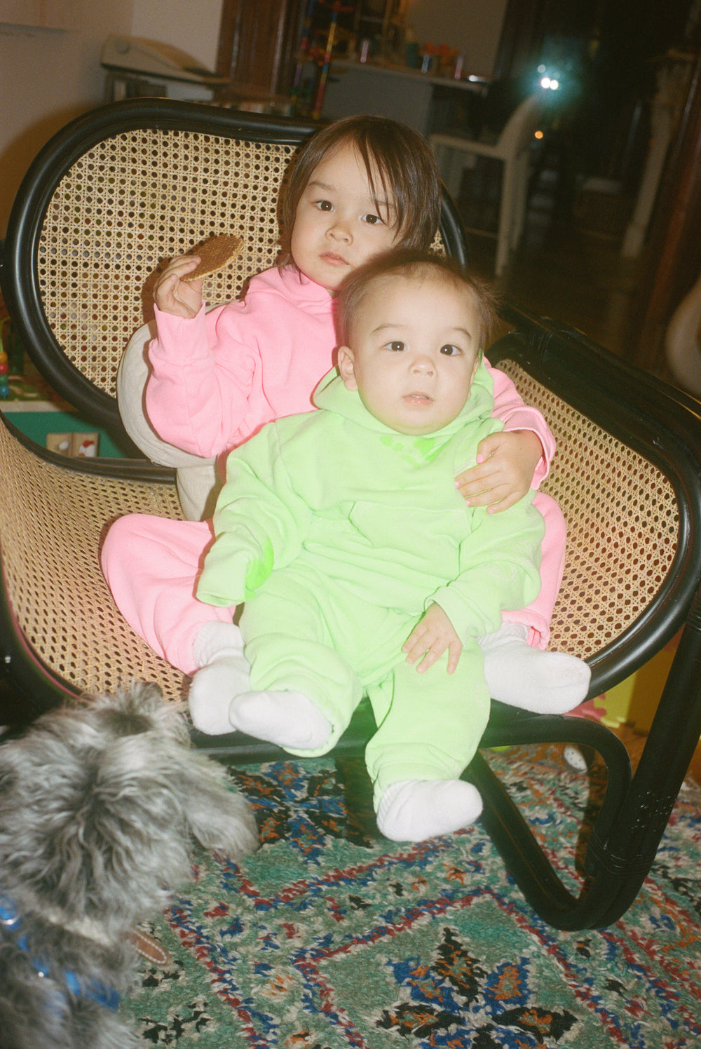 Sandy Liang x Two Bridges Neon Green Hoodie