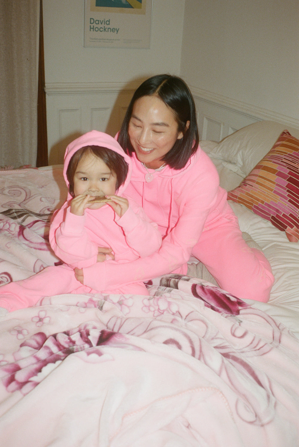 Sandy Liang x Two Bridges Hot Pink Hoodie