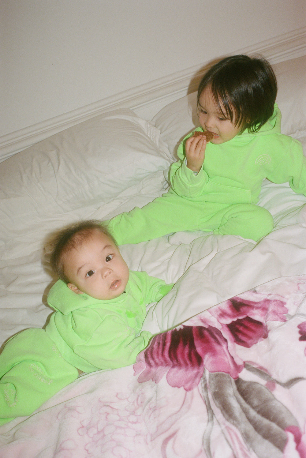 Sandy Liang x Two Bridges Neon Green Hoodie