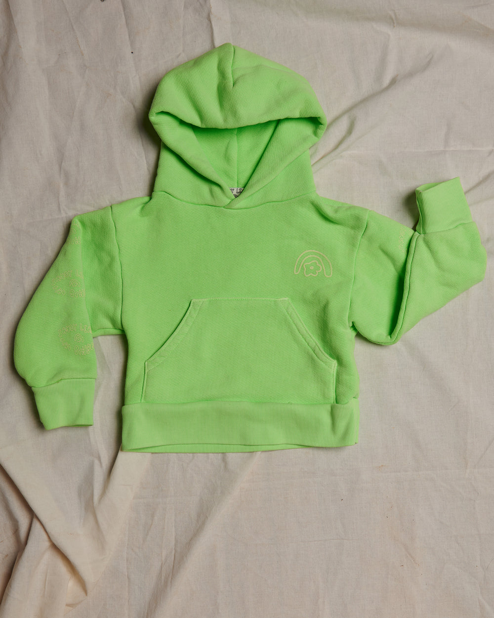 Sandy Liang x Two Bridges Neon Green Hoodie