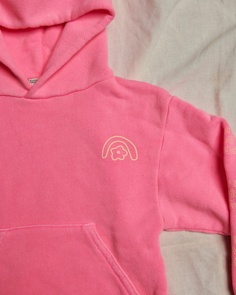 Sandy Liang x Two Bridges Hot Pink Hoodie