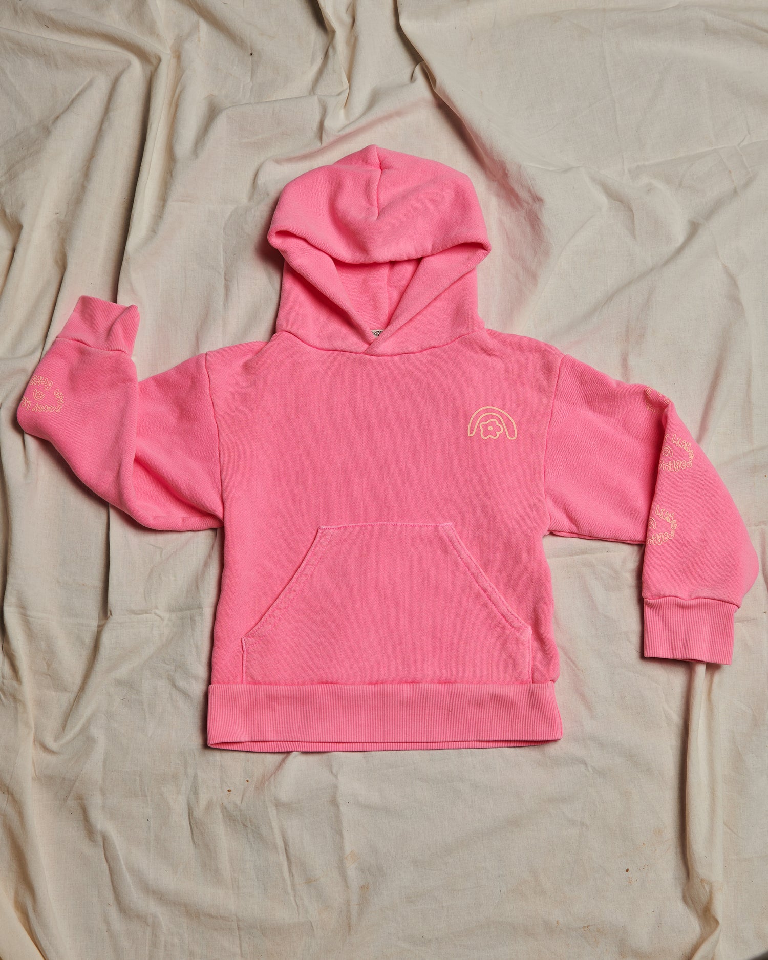 Sandy Liang x Two Bridges Hot Pink Hoodie