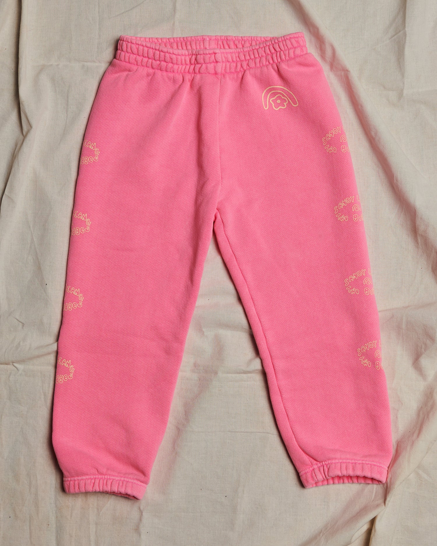 Sandy Liang x Two Bridges Hot Pink Sweatpants