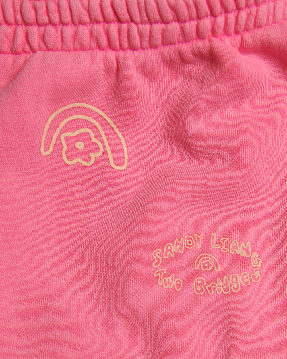 Sandy Liang x Two Bridges Hot Pink Sweatpants