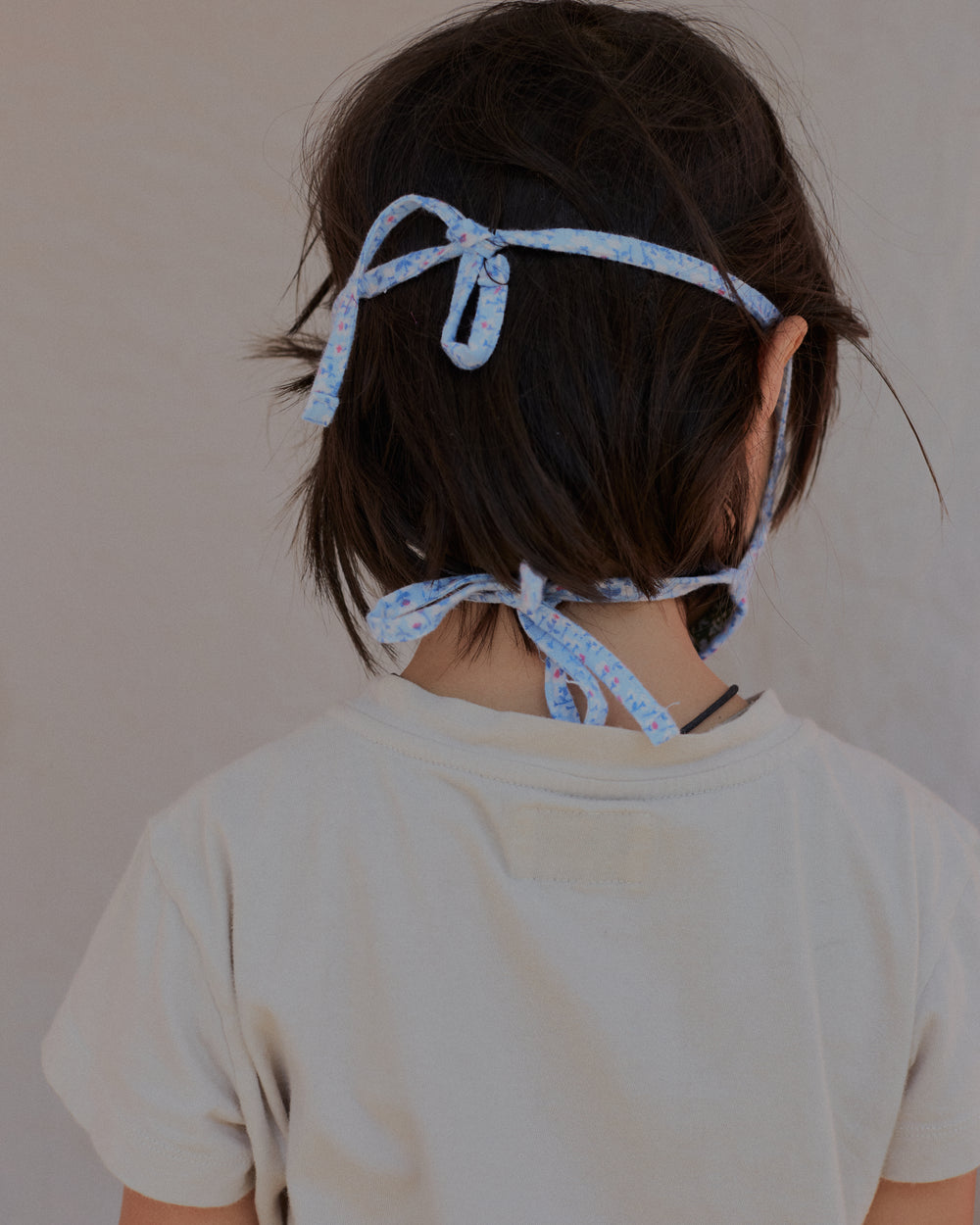 The Camp Face Mask in Blue Flowers