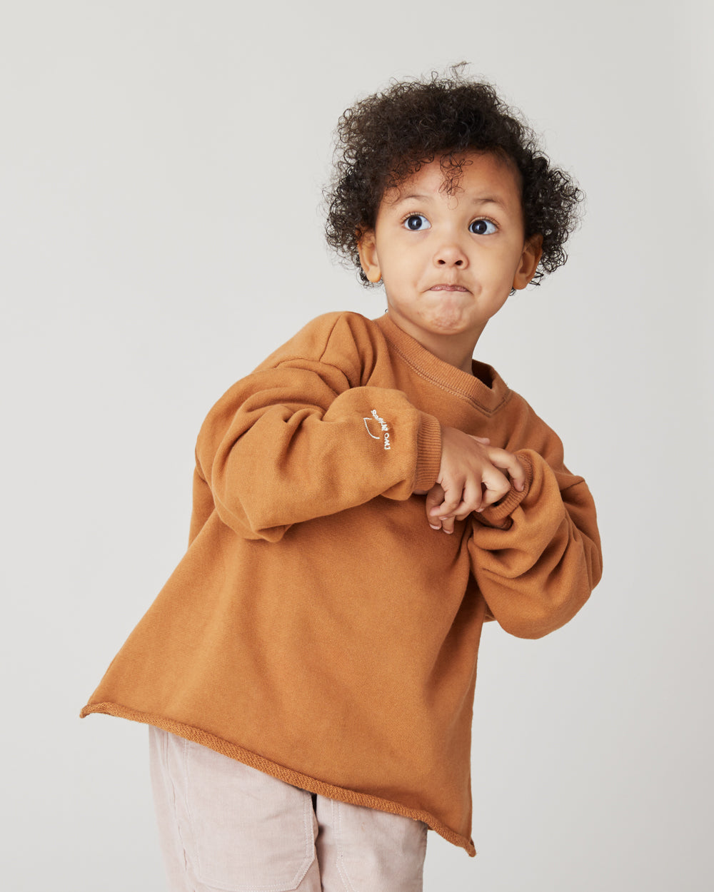 Ellis Crewneck Sweatshirt in Camel