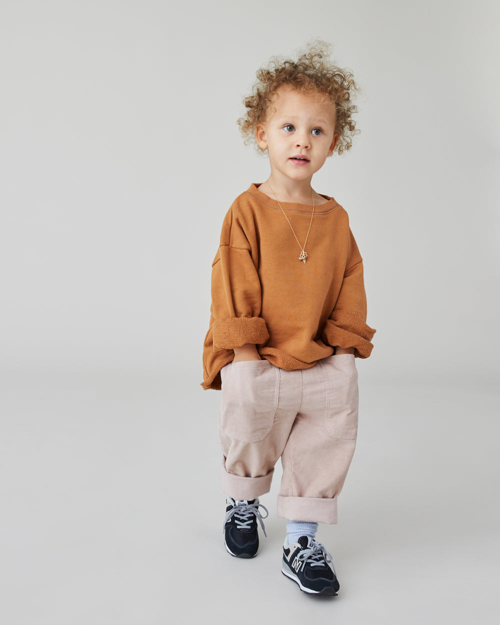 Ellis Crewneck Sweatshirt in Camel