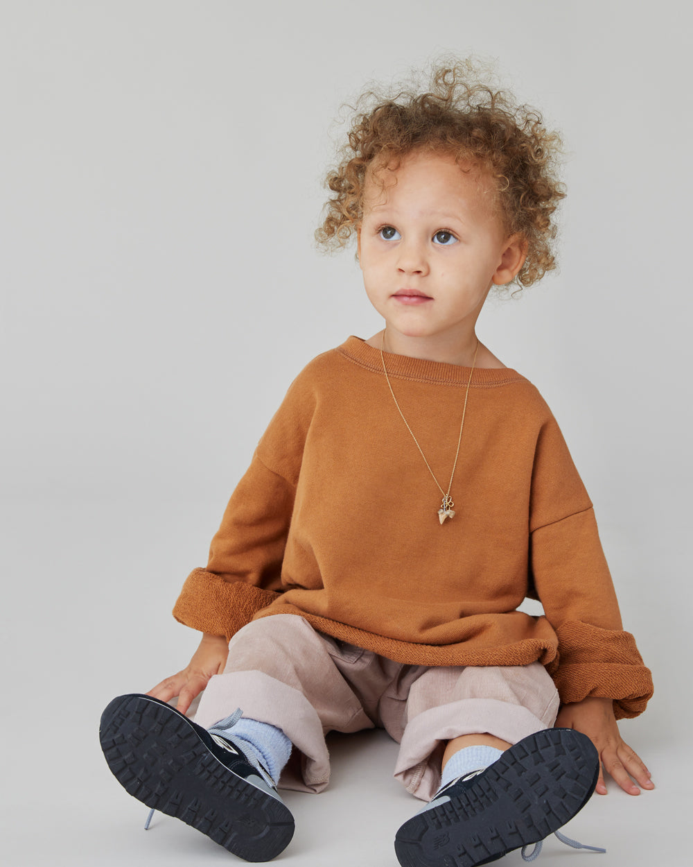 Ellis Crewneck Sweatshirt in Camel