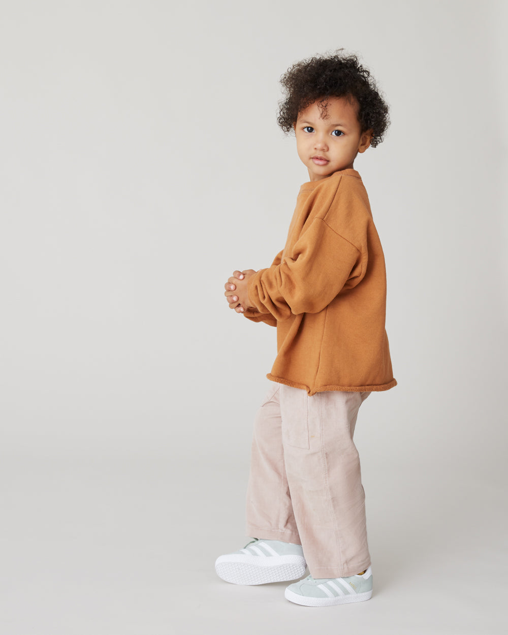Ellis Crewneck Sweatshirt in Camel