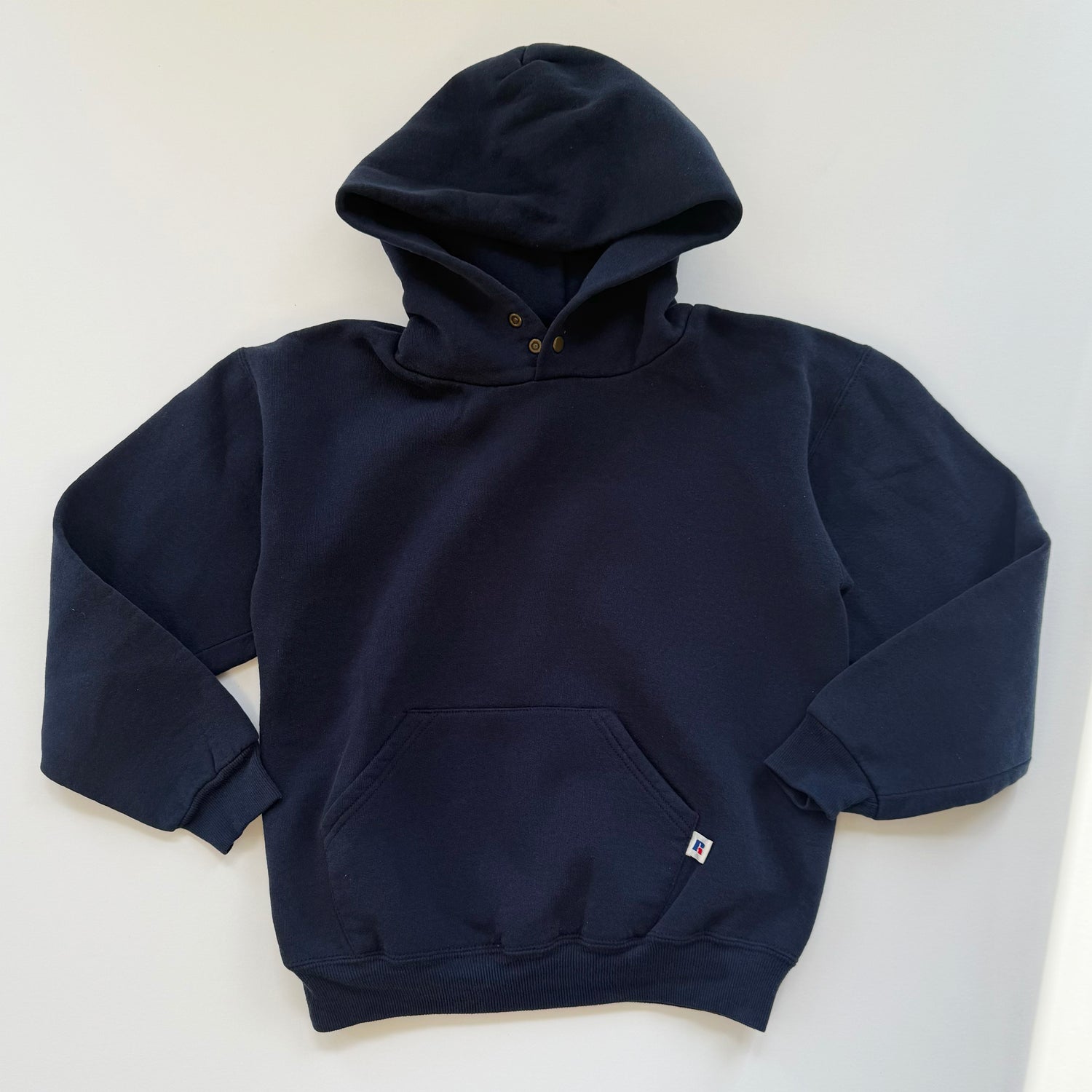 Russell Athletic Double-Snap Button Hoodie - Size M