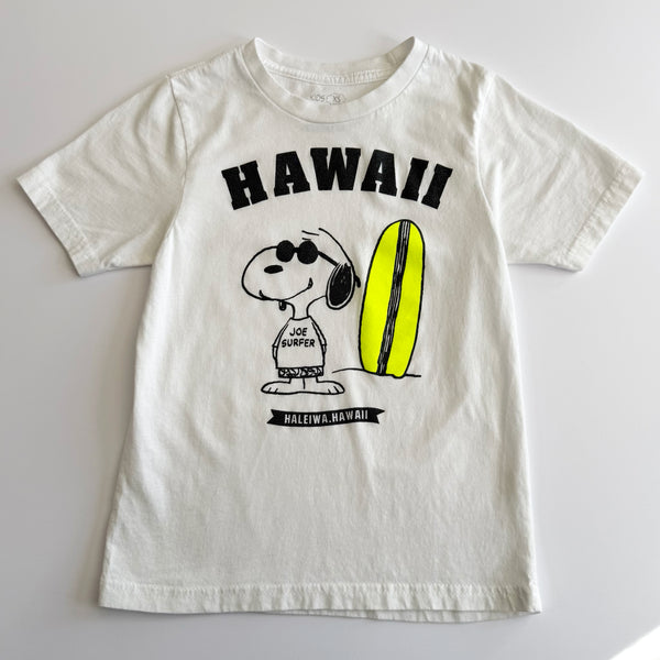 SNOOPY'S SURF SHOP ハワイ　ポロシャツ Mサイズ ホワイト Snoopy's Surf Shop Hawaii - Size XS – Two Bridges Clothier