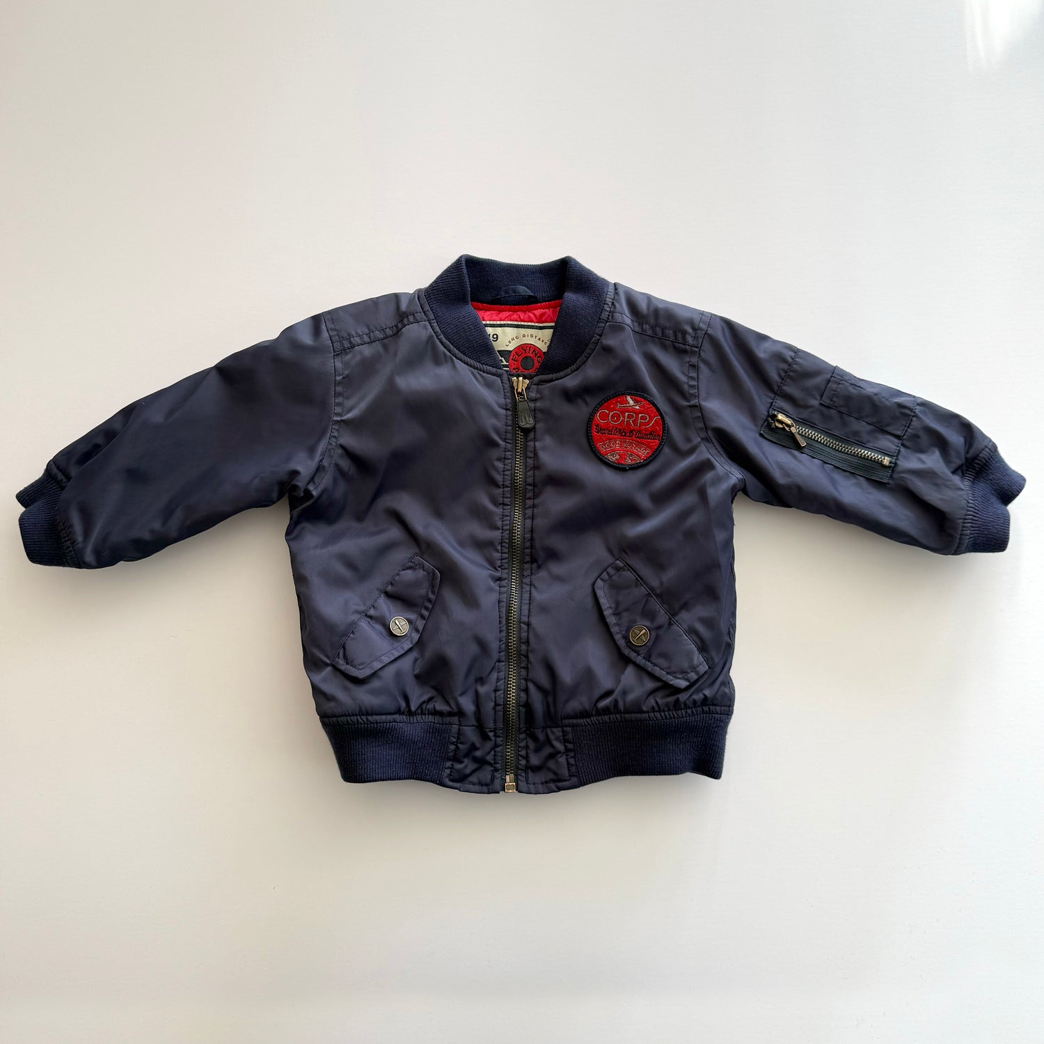 Baby Gap Flying Aces Bomber Jacket - Size 12/24M