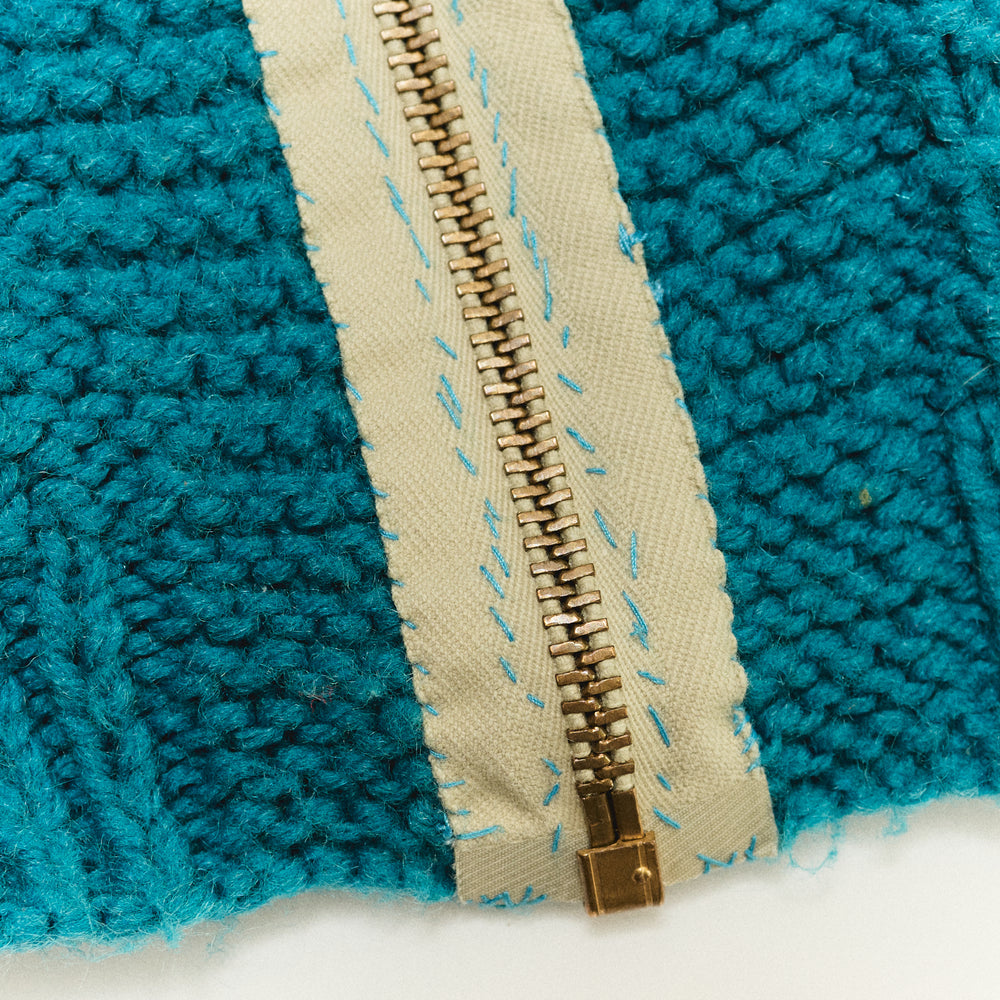 Vintage Zip Up Cardigan - Size 5/6