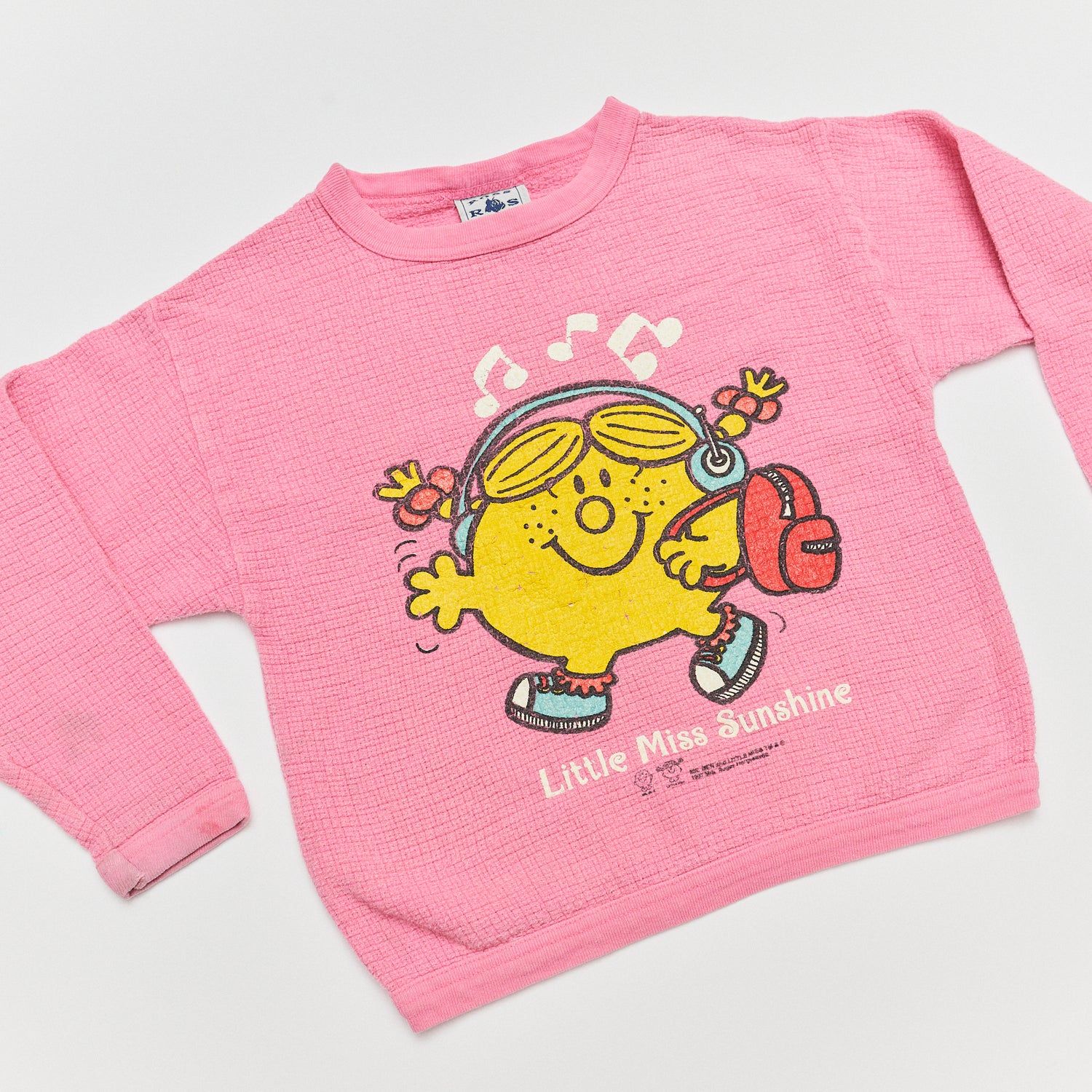 Little Miss Sunshine 90s Waffle Crewneck - Size 5/6
