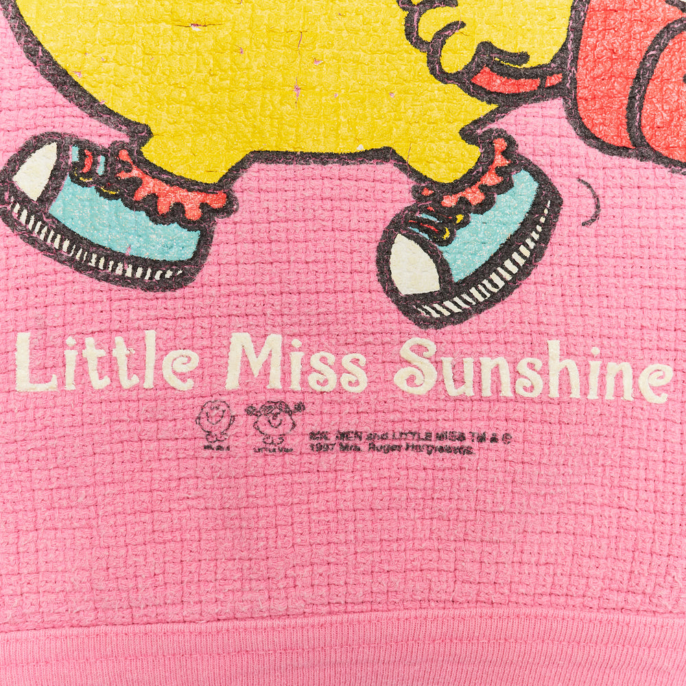 Little Miss Sunshine 90s Waffle Crewneck - Size 5/6